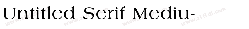 Untitled Serif Mediu字体转换